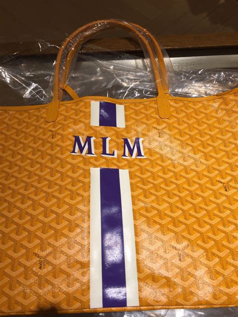 goyard bag personalization|goyard custom.